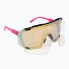 Brýle na kolo POC Devour fluo pink/uranium black translucent/clarity road gold