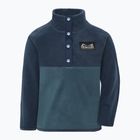 Dětská fleecová mikina Didriksons Monte 6 Half Button mountain blue