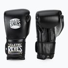 Boxerské rukavice Cleto Reyes Velcro Sparring black silver
