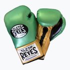 Boxerské rukavice  Cleto Reyes High Precision Training Leather green/gold wbc