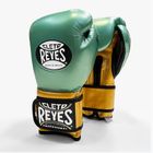 Boxerské rukavice  Cleto Reyes Velcro Sparring metalic green/gold wbc