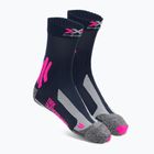 Dámské trekové ponožky X-Socks Trek Outdoor midnight blue/pink/lt grey melange