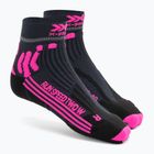 Dámské běžecké ponožky X-Socks Run Speed Two 4.0 dolomite grey/neon flamingo