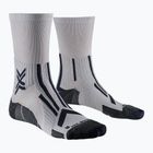 Pánské běžecké ponožky X-Socks Trailrun Perform Crew pearl grey/charcoal