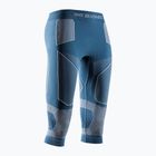 Dámské termokalhoty  X-Bionic Energy Accumulator Light Pants 3/4 mineral blue/arctic white
