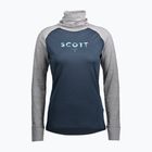 Dámská termoakční mikina SCOTT Defend Merino High Neck light grey melange/dark blue