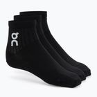Ponožky On Running Logo Sock Mid 3 pary black