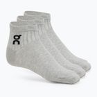 Ponožky On Running Logo Sock Mid 3 pary heather gray