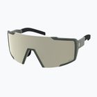 Sluneční brýle SCOTT Shield khaki green/amp white chrome