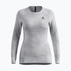 Dámské termo tričko s dlouhým rukávem ODLO Active Warm X Pow Bl Top Crew Neck silver grey