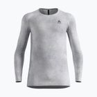 Pánská termoakční mikina ODLO Active Warm X Pow Bl Top Crew Neck odlo silver grey