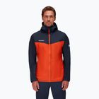 Pánská hardshell bunda MAMMUT Kento Light HS oranžovo-tmavě modrá