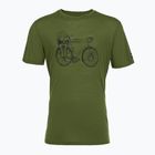 Pánské tričko super.natural Bicycle Nomad Tee chive/jet black