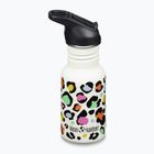 Dětská cestovní láhev Klean Kanteen Flip Seal Sport Cap Straw  355 ml leopard print