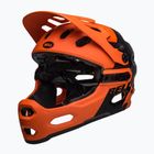 Cyklistická přilba Bell Full Face Super 3R MIPS matte orange/black