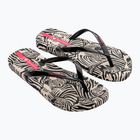 Dámské žabky Ipanema Animal Print VI beige/black/pink