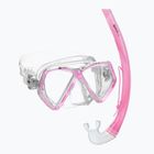 Dětská šnorchlovací sada Mares Combo Zephir Junior pink/clear