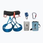 Pánská lezecká sada s úvazkem Black Diamond Momentum Harness blue/black