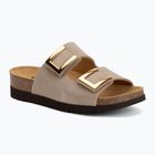 Dámské pantofle Scholl Montery 2 Straps Ad Med béžové