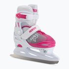 Dětské lední brusle Roces Jokey Ice X white/pink