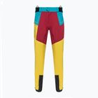 Pánské turistické kalhoty La Sportiva Crizzle EVO Shell yellow-maroon s membránou L76723320