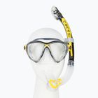 Potápěčská sada Cressi Big Eyes Evolution + maska Alpha Ultra Dry + šnorchl žlutá DS337010