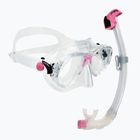 Potápěčská sada Cressi Marea + Seal Dry Jr clear/pink
