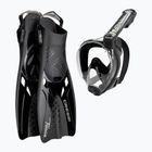 Potápěčská sada Cressi Baron + Tonga black/black/black