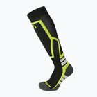 Dětské lyžařské ponožky Mico Medium Weight Warm Control Ski nero giallo fluo