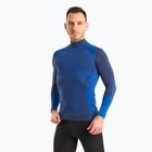 Pánský longsleeve termo tričko Mico Warm Control Mock Neck piombo