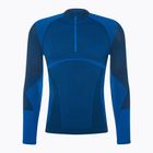 Pánská termoakční mikina Mico Warm Control Zip Neck piombo