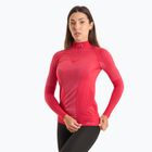 Dámské termo tričko Mico Warm Control Mock Neck růžové IN01856