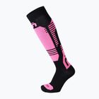 Dětské lyžařské ponožky Mico Light Weightsuperthermo Merino Ski nero/fucsia fluo