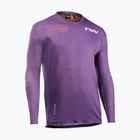 Pánský cyklistický dres Longsleeve Northwave Edge 2 dark purple/orange