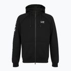Pánská mikina Emporio Armani EA7 Train Logo Series Extended Logo Hoodie Fz black / white