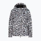 Dámská lyžařská bunda EA7 Emporio Armani Ski Kitzbuhel Softshell fancy white animalier