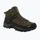 Pánské trekové boty CMP Rigel Mid Wp olive/flame