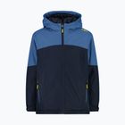 Dětská softshellová bunda CMP 35Z1524 Fix Hood b.blue/bluestone