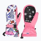 Dětské lyžařské rukavice Level Junior Mitt pink