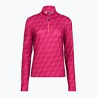 Dámská lyžařská mikina EA7 Emporio Armani Pure Powerstretch T-Top Half Zip fancy vivacious mono