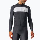 Pánský cyklistický dres longsleeve Castelli Prologo 7 light black/silver gray/ivory