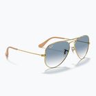 Sluneční brýle Ray-Ban Aviator Classic arista gold/light blue