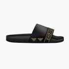 Pantofle EA7 Emporio Armani Water Sports Tape Slide full black/gold