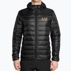 Pánská bunda  EA7 Emporio Armani Train Core ID Down Light Hoodie black/gold logo