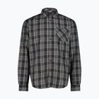 Pánská košile CMP 30T9927 anthracite/vanilla/grey
