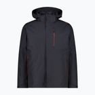Pánská zateplená bunda CMP 36Z2257D Zip Hood Detachable Inn antracite
