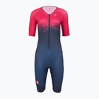 Dámská cyklistická kombinéza Castelli Core Tri W belgian blue/bright rose