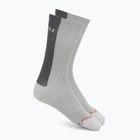 Pánské ponožky Castelli Castelli Logo 18 Merino Sock silver gray/dark gray