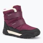 Juniorské sněhule Geox Trekkyup ABX burgundy