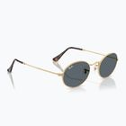 Sluneční brýle Ray-Ban Oval arista gold/blue